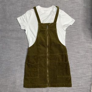 Forever 21 Corduroy Overall Dress